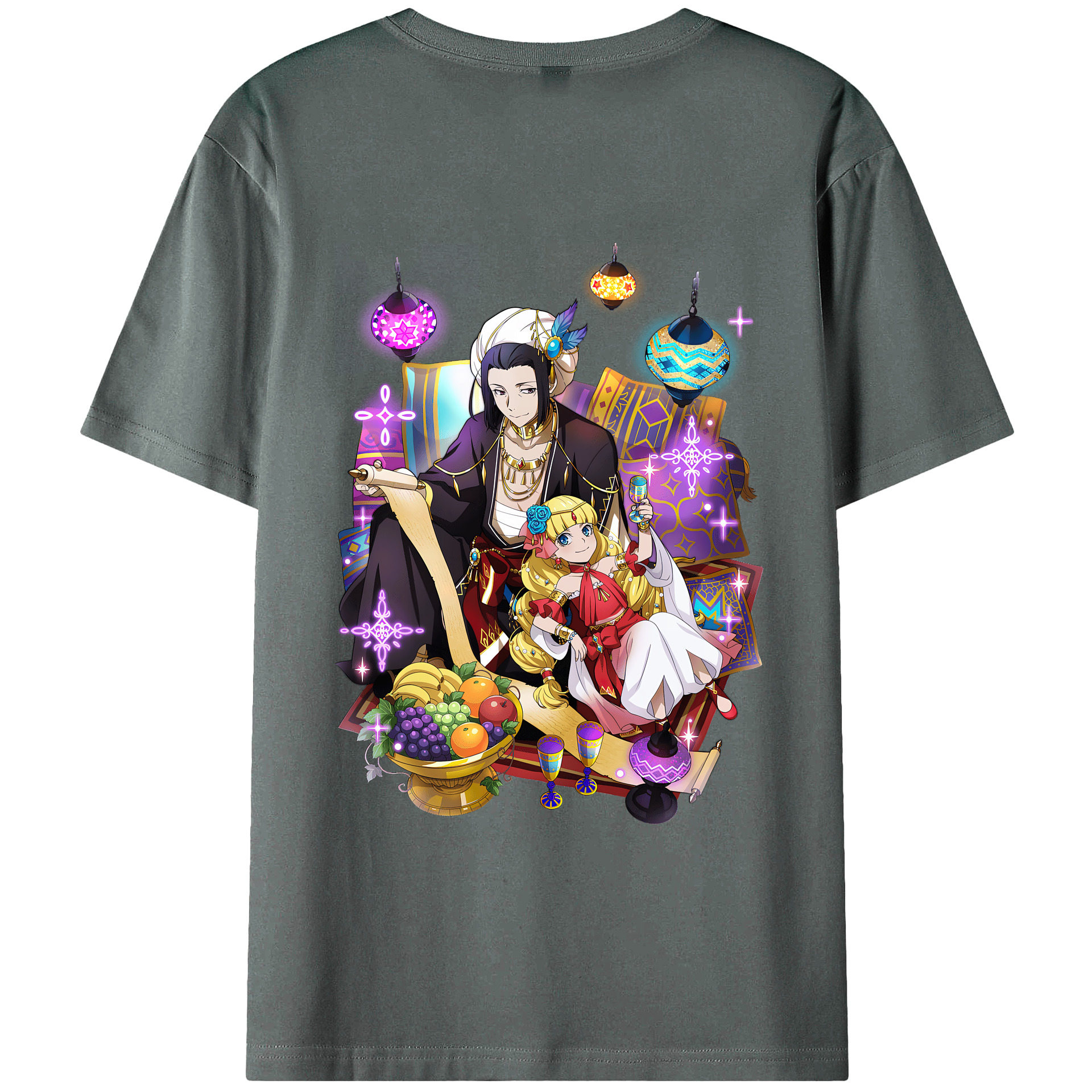 （画像用） 文豪ストレイドッグス Bungo Stray Dogs 綿100％ メンズ半袖Tシャツ（バックプリント） 通気性